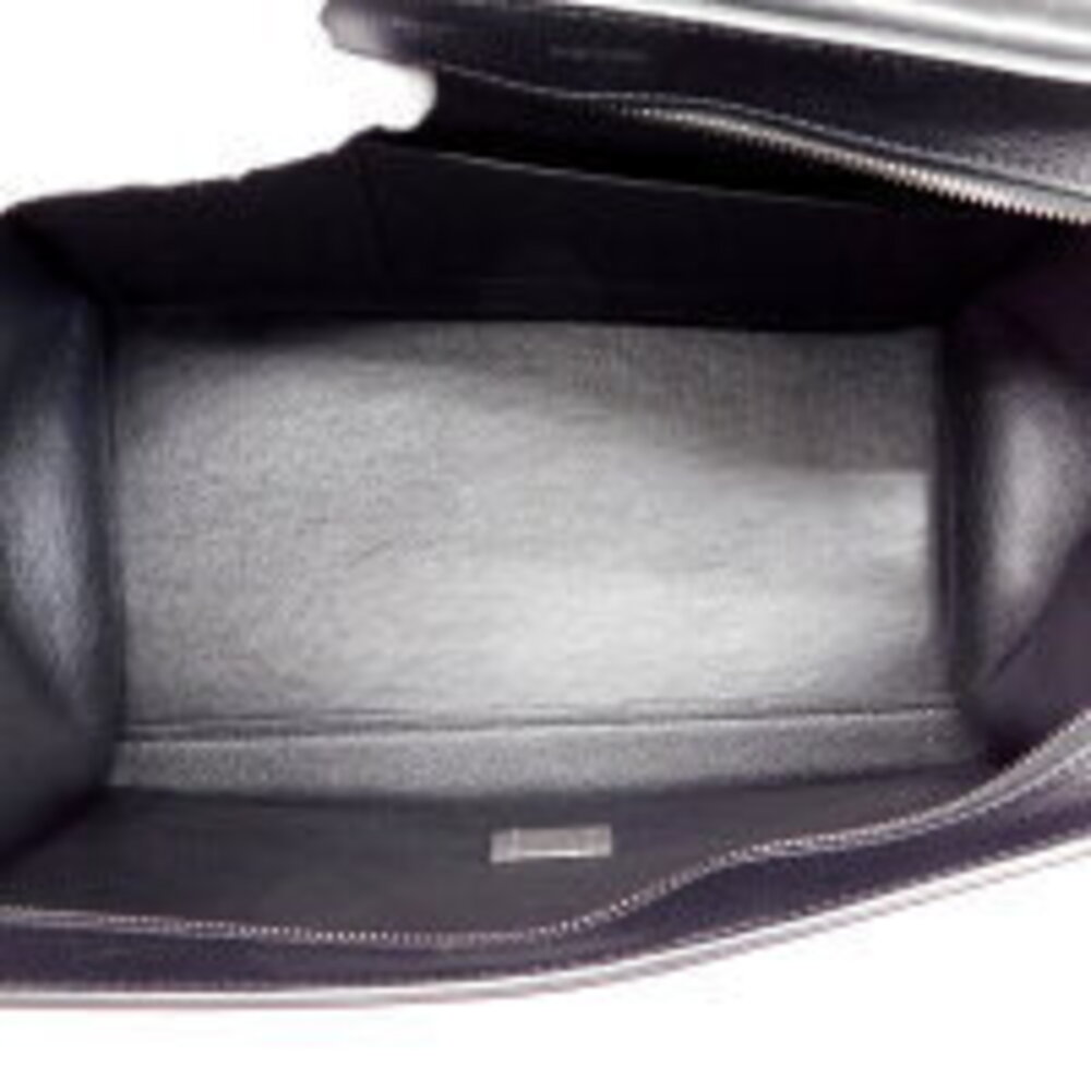 Celine Trapeze handbag black leather suede - Picture 3 of 9
